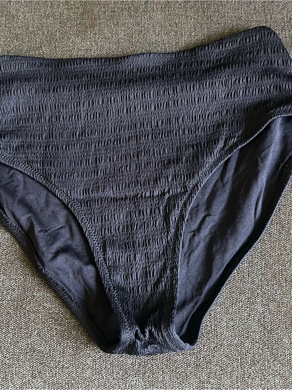 Rip Curl Black High-Waisted Bikini Bottom Small